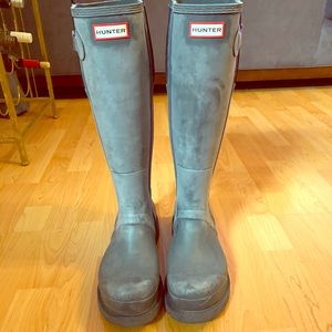 Men’s Distressed HUNTER Insulated Rainboots SZ 10.